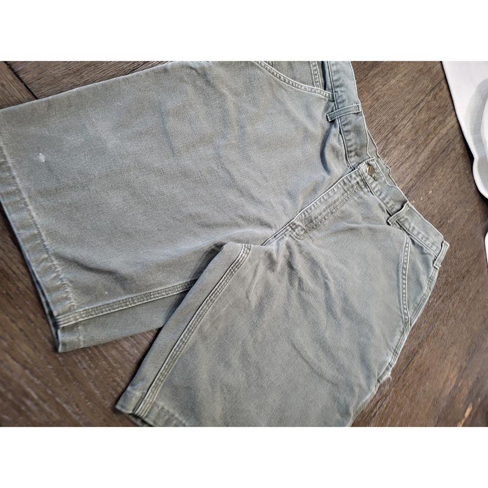 Vtg Carhartt Men's MOSS Duck Canvas Carpenter Utility Shorts 36 B11MOS RN#14806